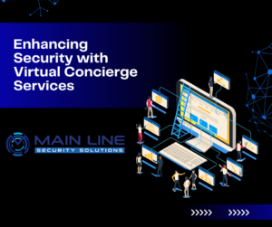 Virtual Concierge Services illustration - Elevating security and customer experience at Main Line Security Solutions.